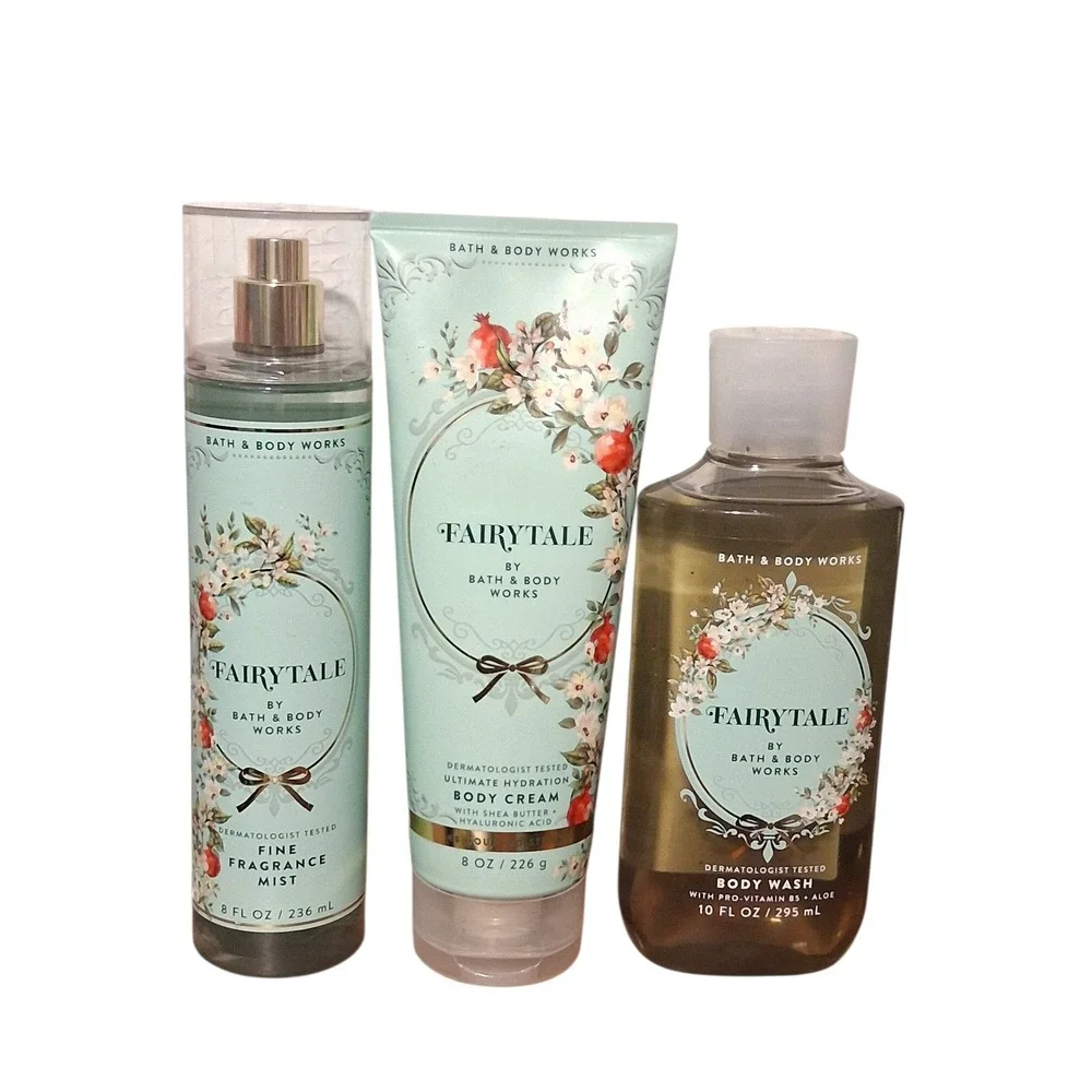 Rare Bath & Body Works Womens Fairytale 3pcs bundle Body Cream Shower Gel & Mist